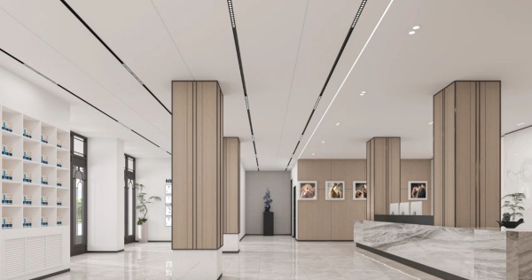 1800㎡口腔醫院展廳設計案例展示