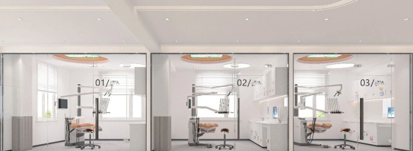 1800㎡口腔醫院展廳設計案例展示